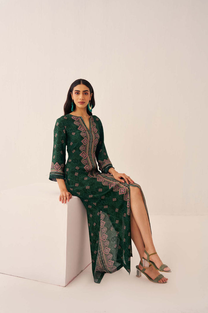 Green Kaleido Dress