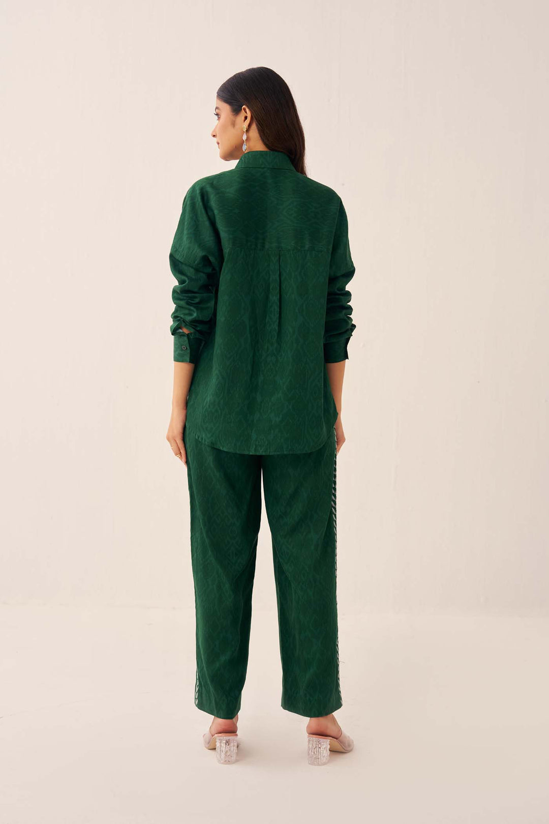 Green Embroidered Co-ord Set