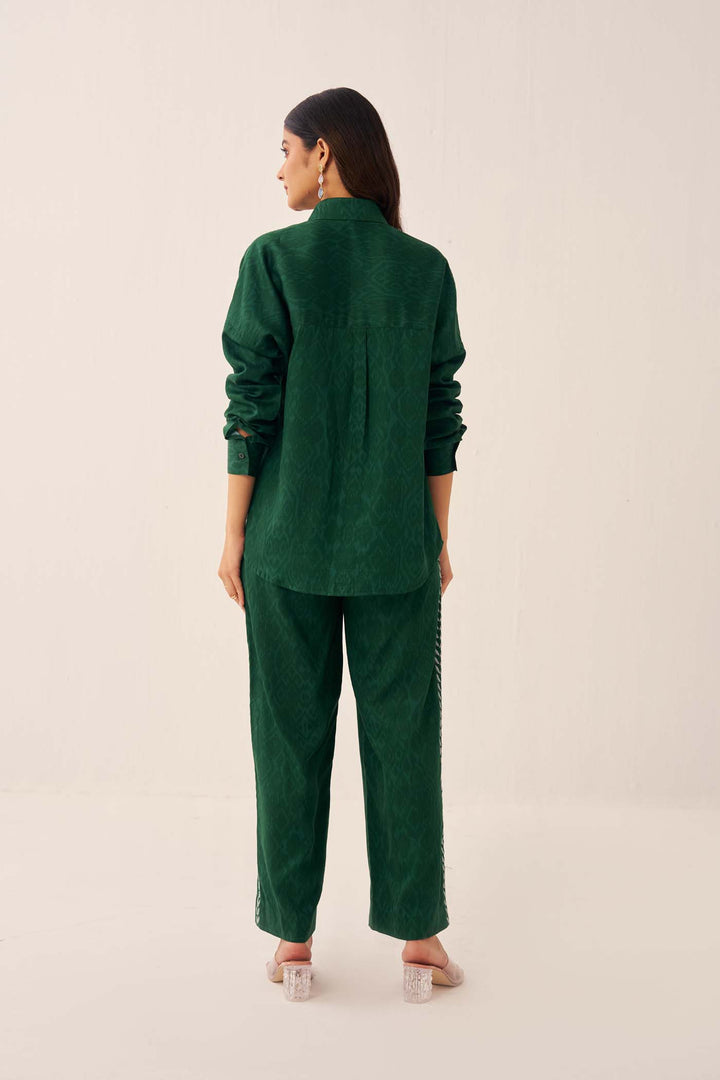 Green Embroidered Co-ord Set
