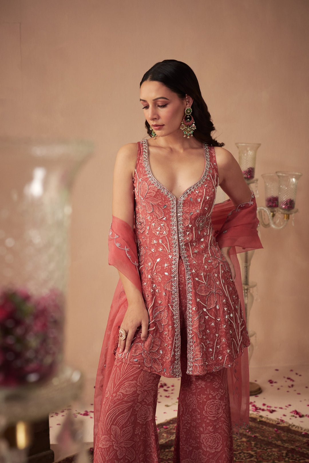 Coral Meadow Tunic Set