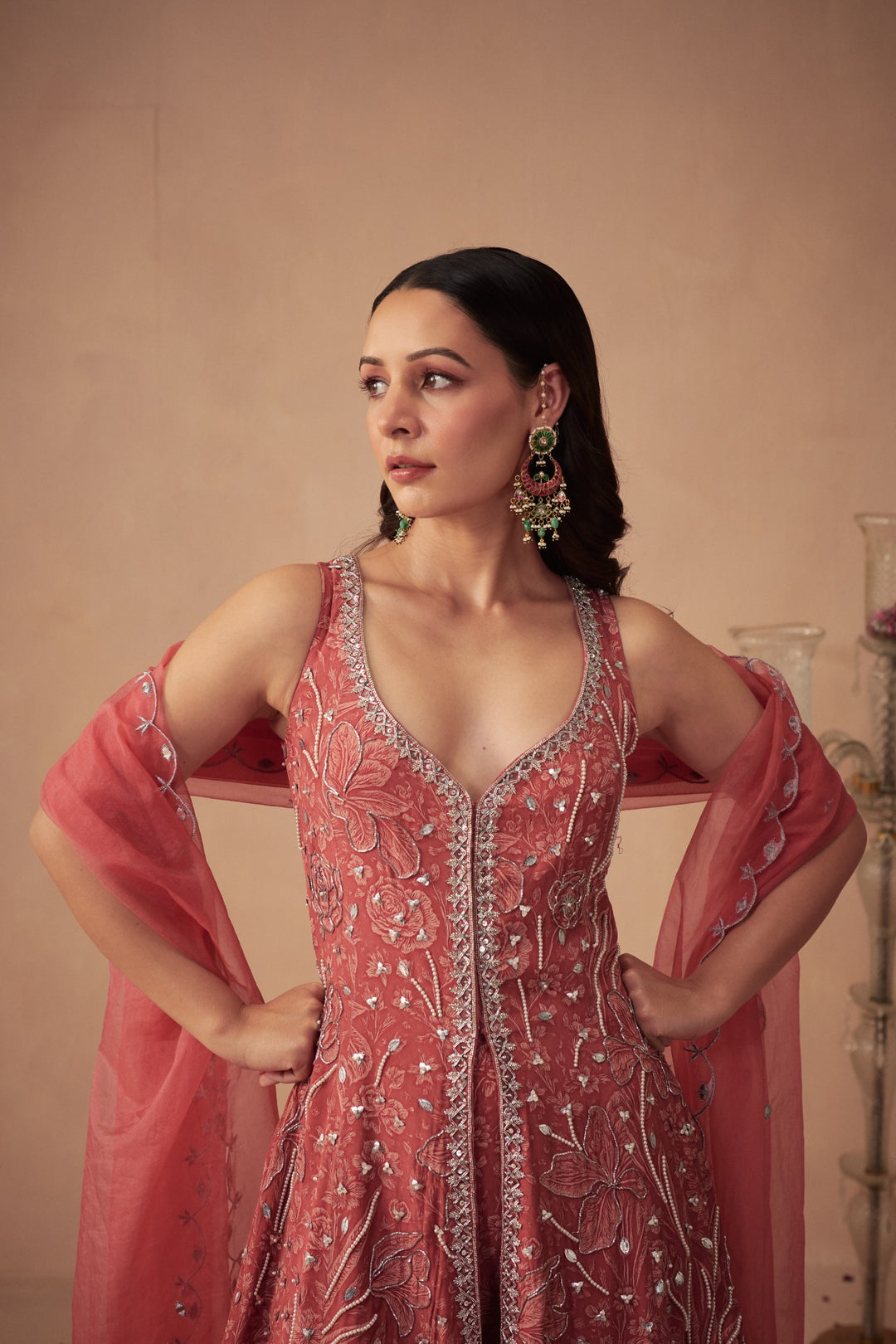 Coral Meadow Tunic Set