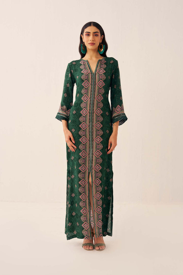 Green Kaleido Dress