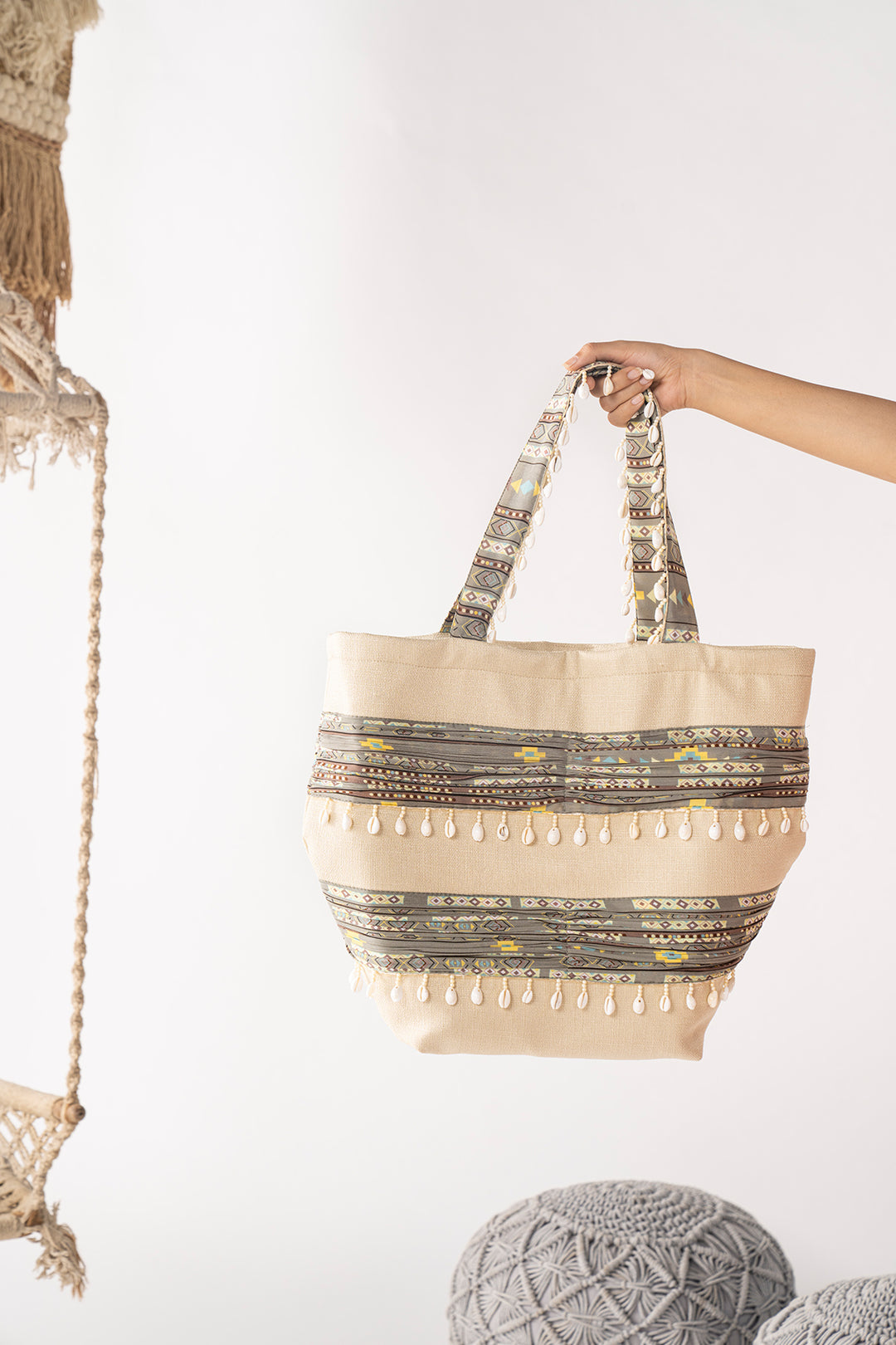 Grey Tote Bag
