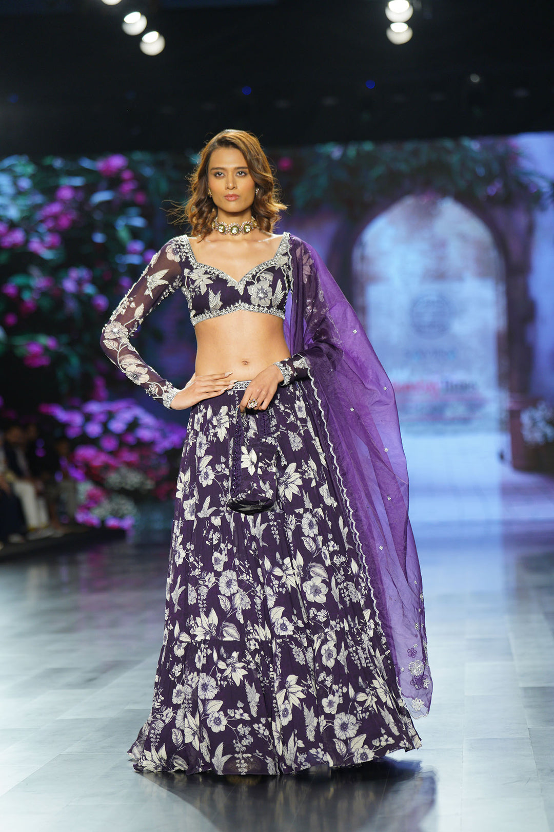 Purple Eden Lehenga