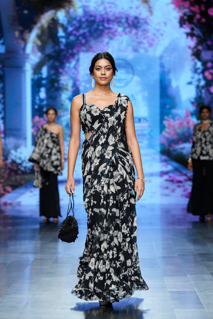 Black Eden Draped Saree