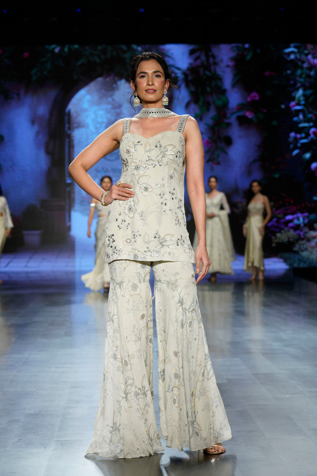 Ivory Eden Kurta Sharara Set