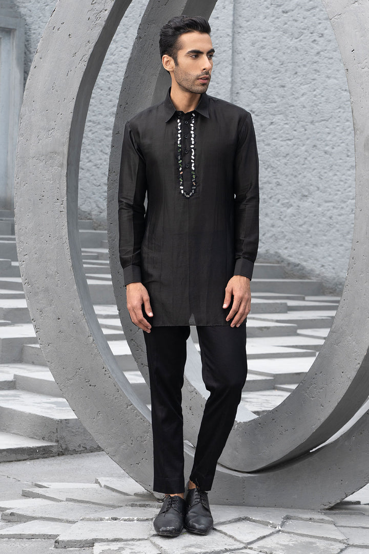 Black Kurta With Pants