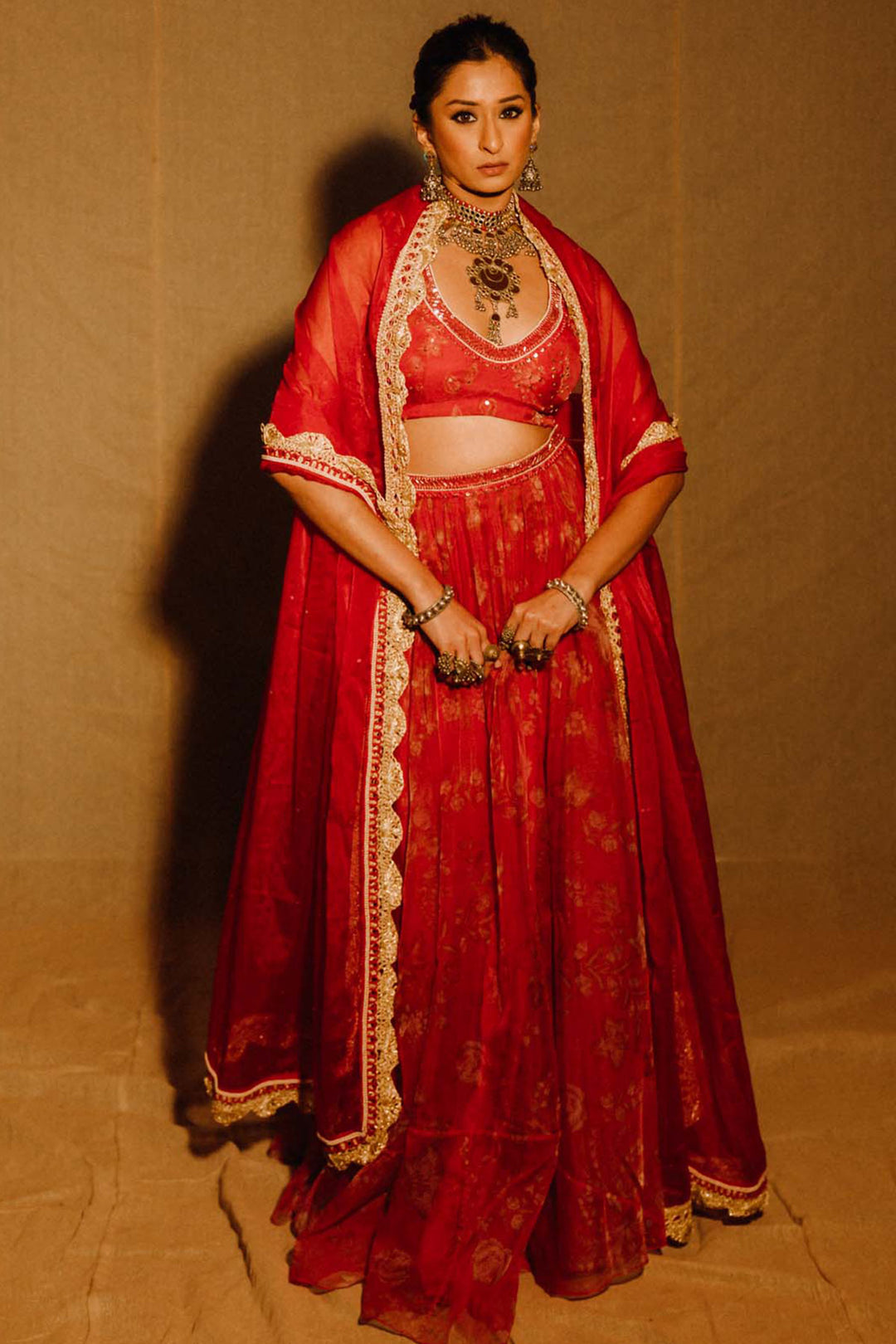 Influencer Unnati Malhalkar In Our Pink Organza Lehenga