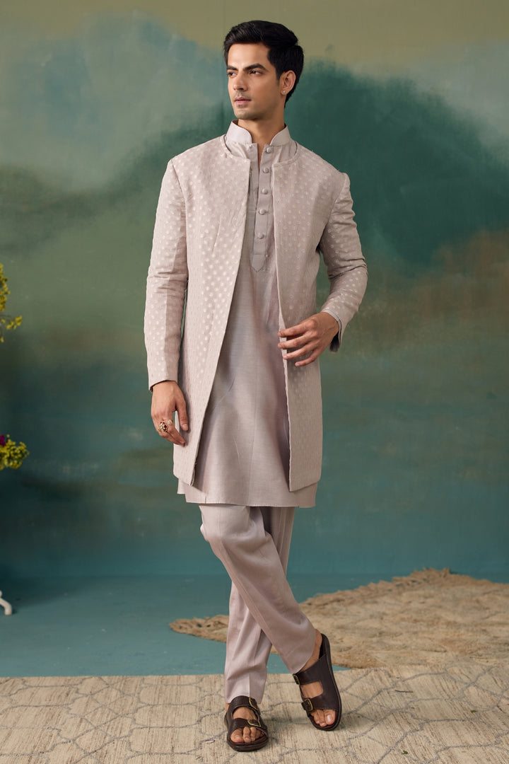 Grey Kurta Set