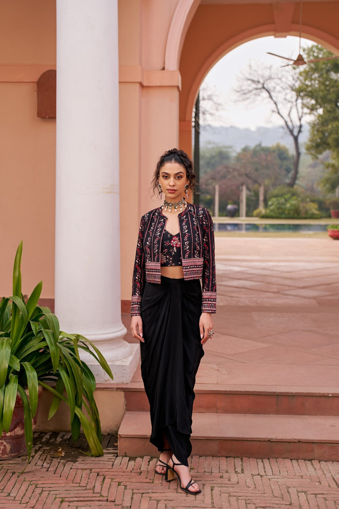 【サラマリカ】Srideri Gather Short Jacket Sleeveless Brocade Short Jacket/Sadri For Women and Girls