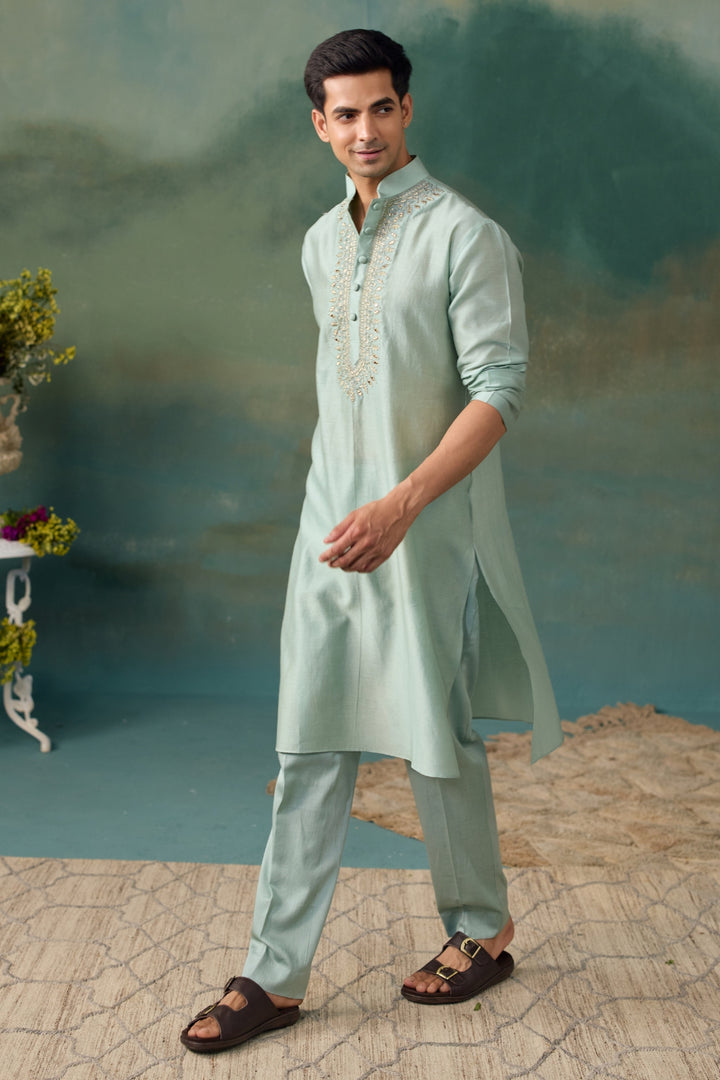 Aqua Kurta Set