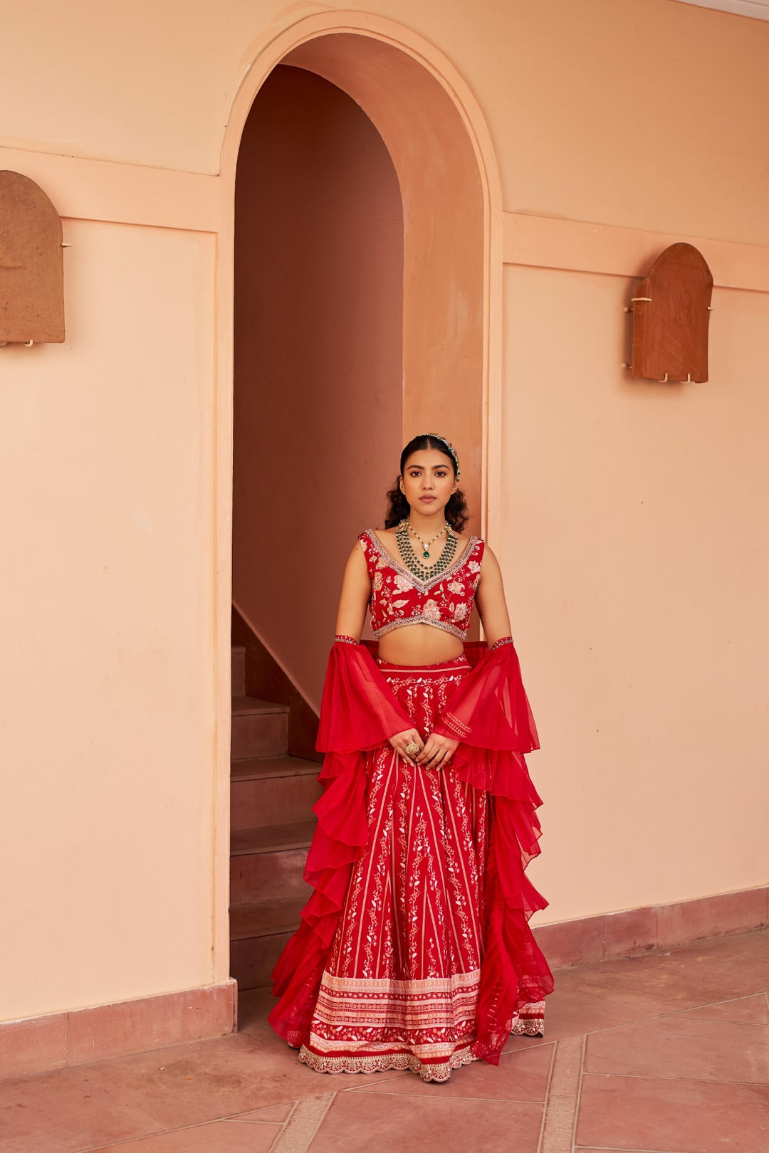 Red Lehenga Set