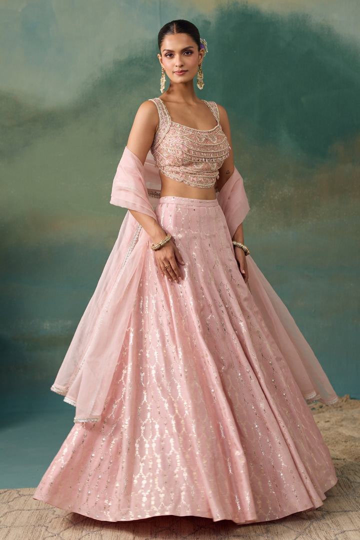 Blush Pink Lehenga Set
