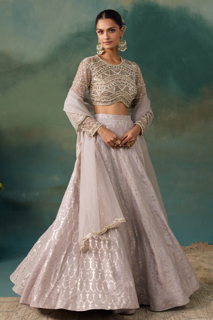 Grey Lehenga Set