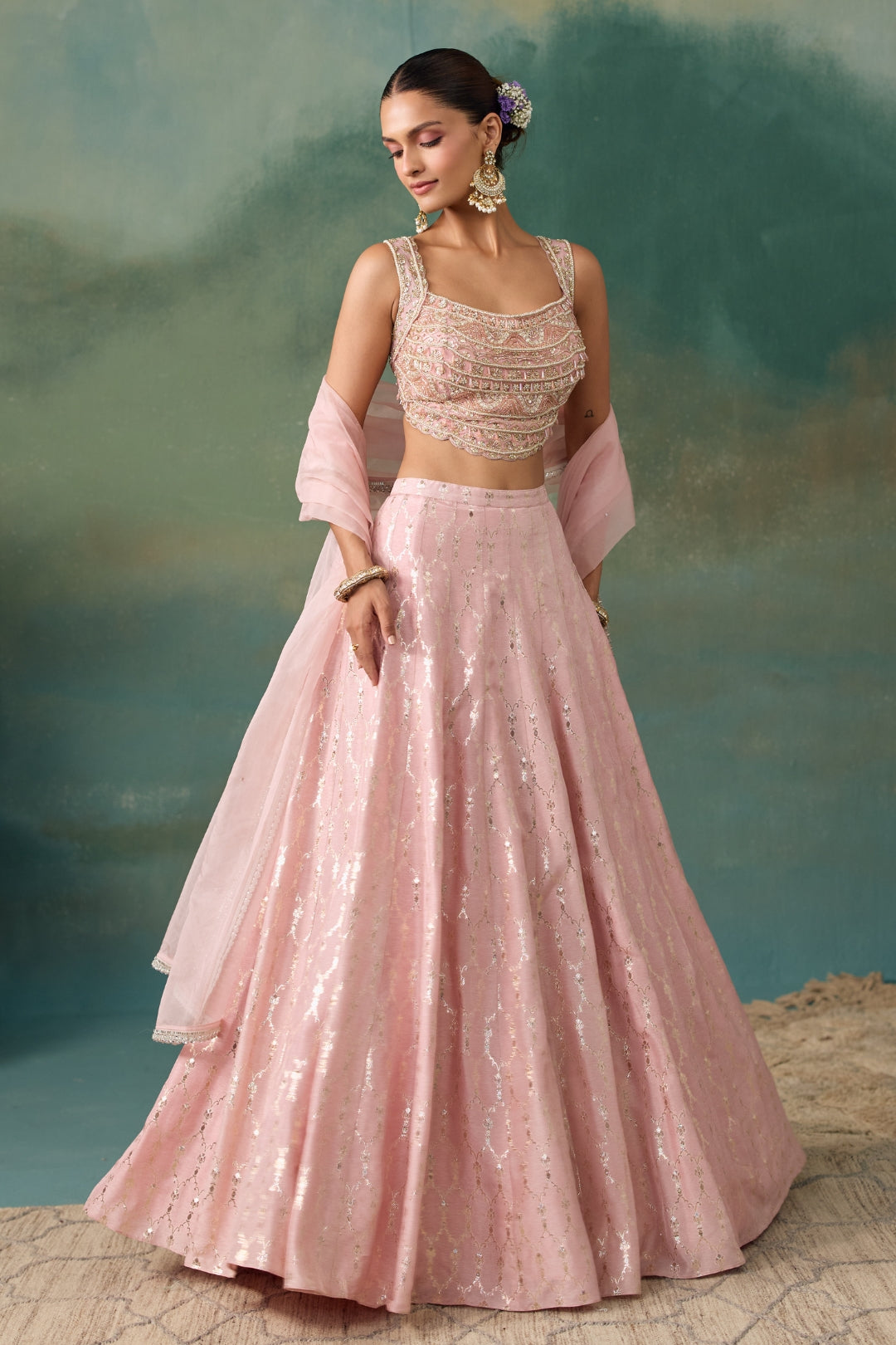 Blush Pink Lehenga Set