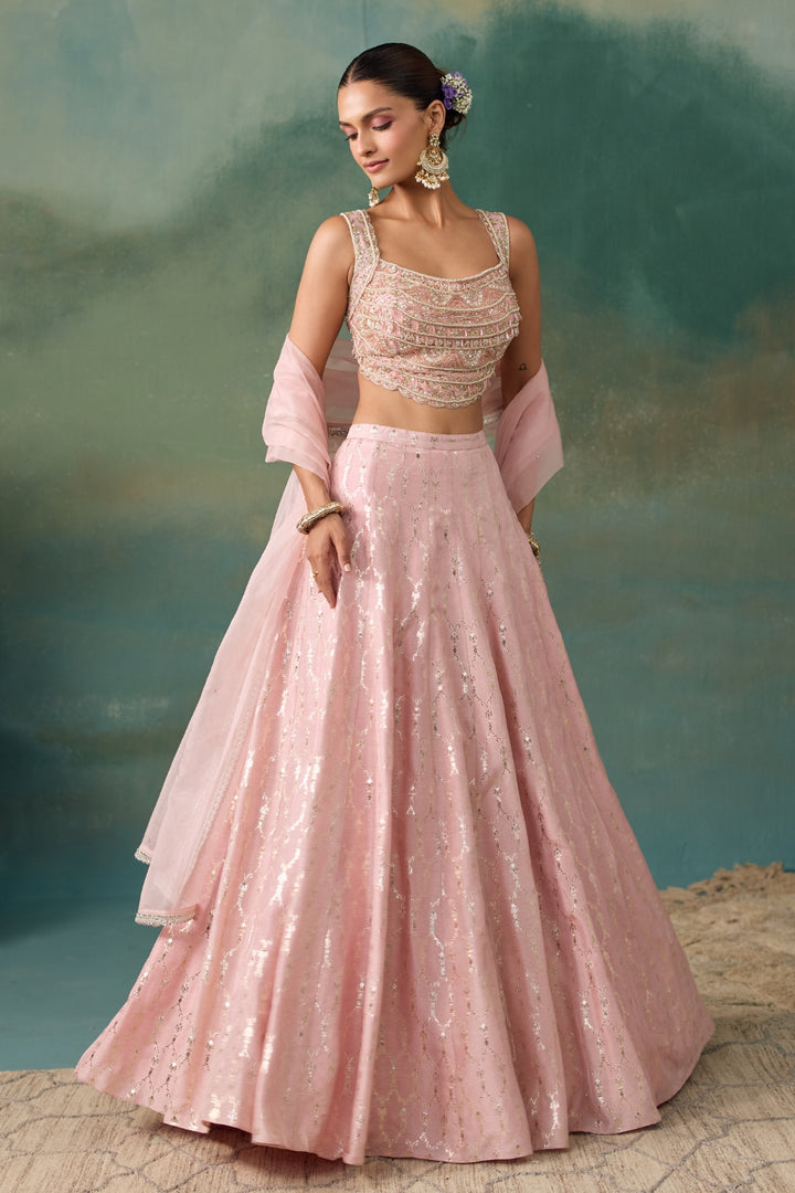 Blush Pink Lehenga Set