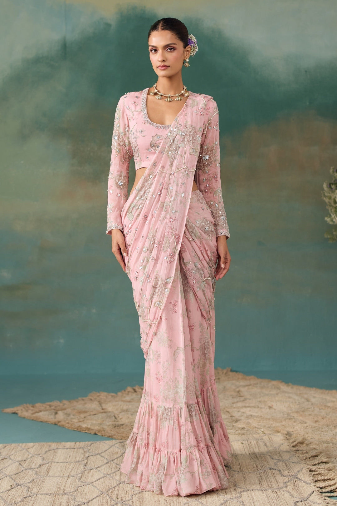 Blush Pink Saree