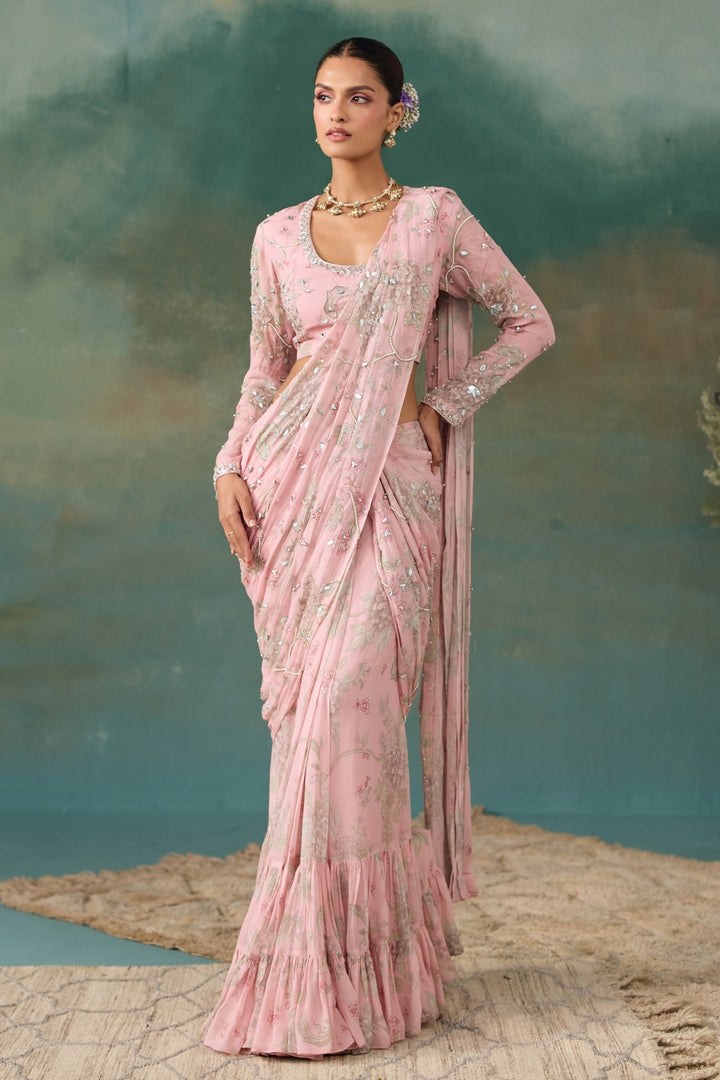 Blush Pink Saree
