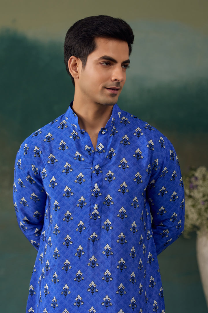 Royal Blue Kurta Set