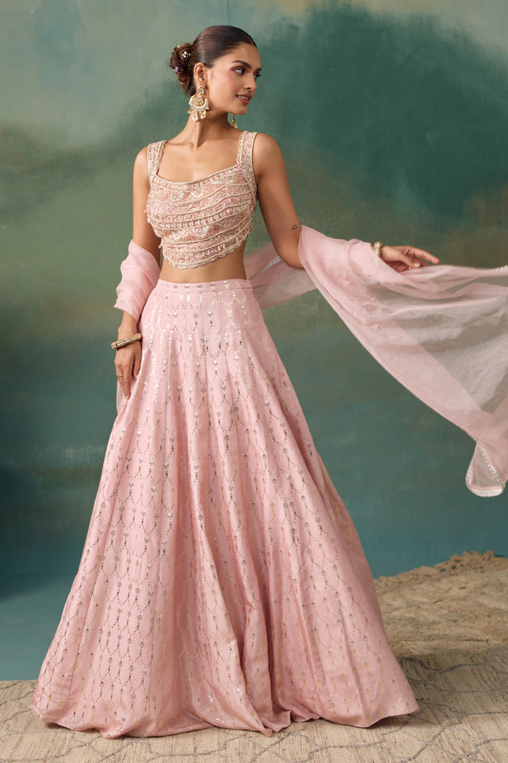 Blush Pink Lehenga Set