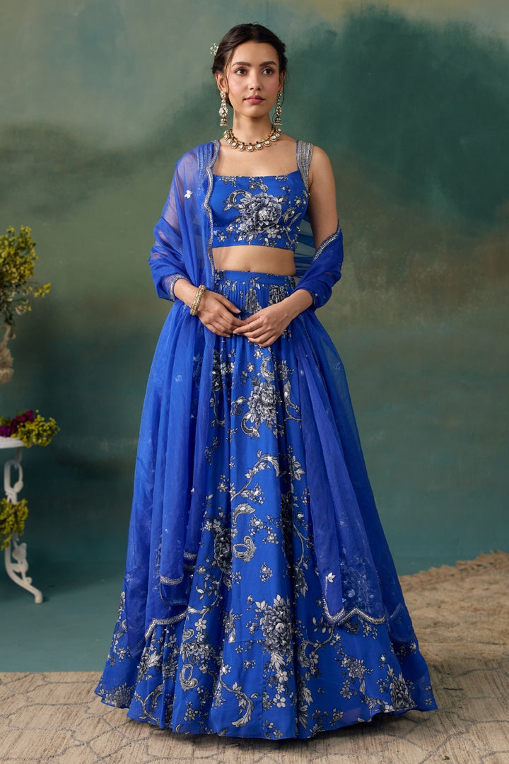 Royal Blue Lehenga Set