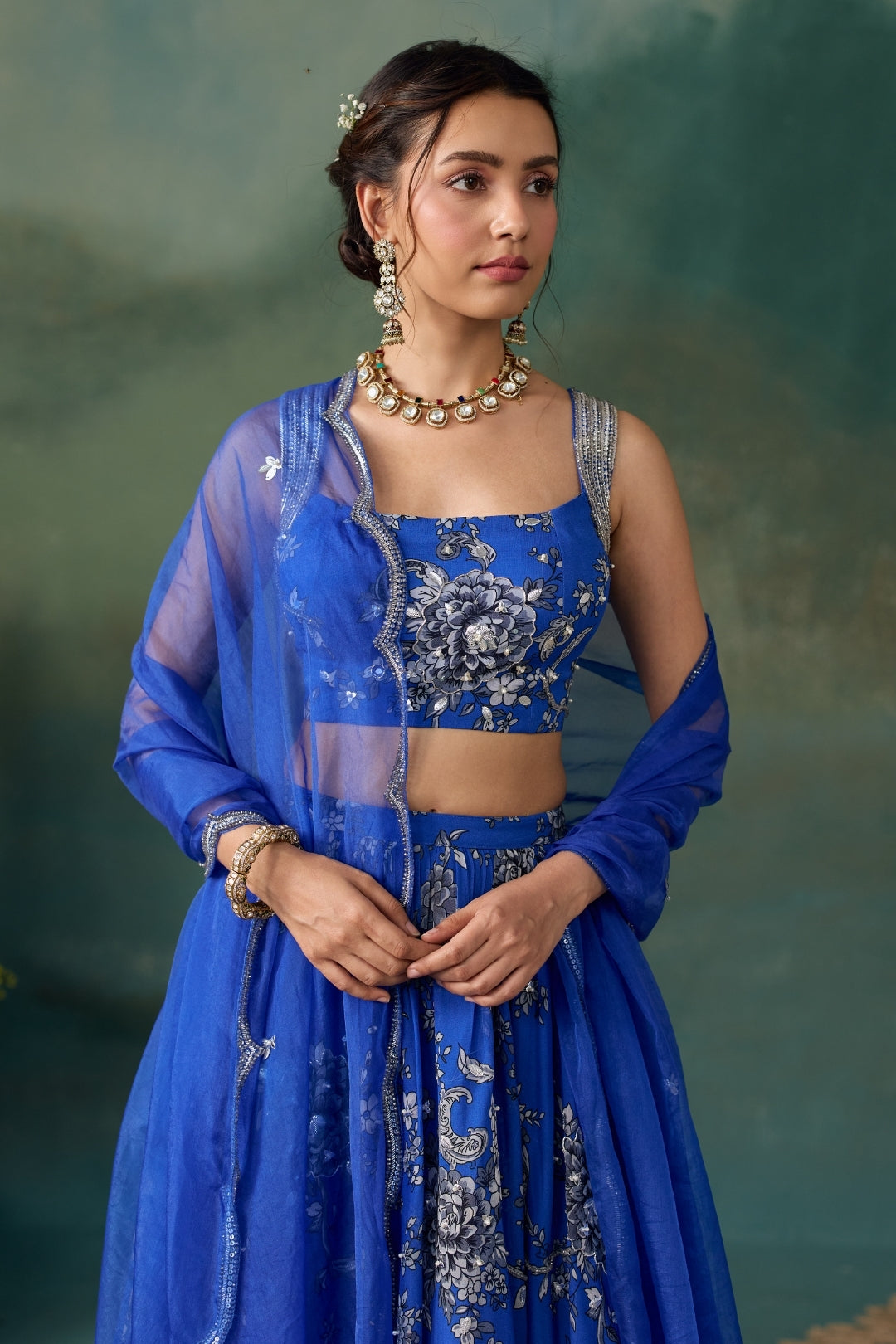 Royal Blue Lehenga Set
