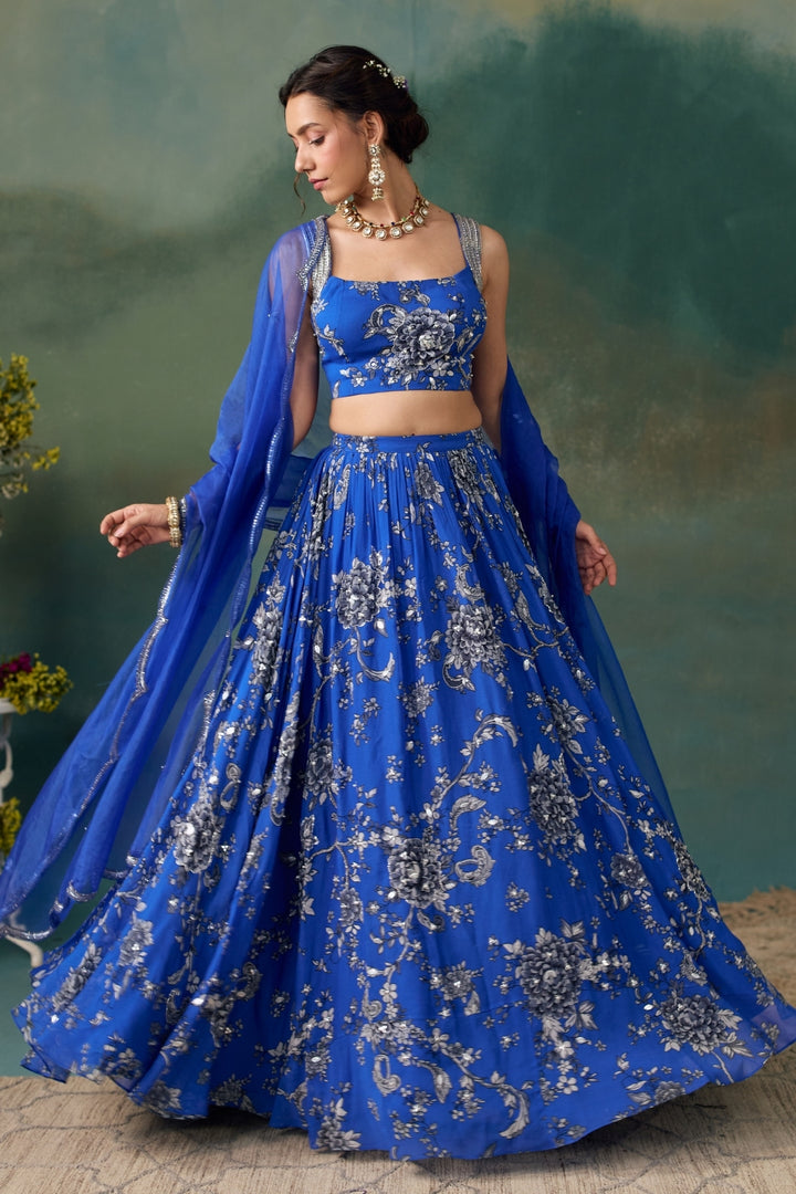 Royal Blue Lehenga Set