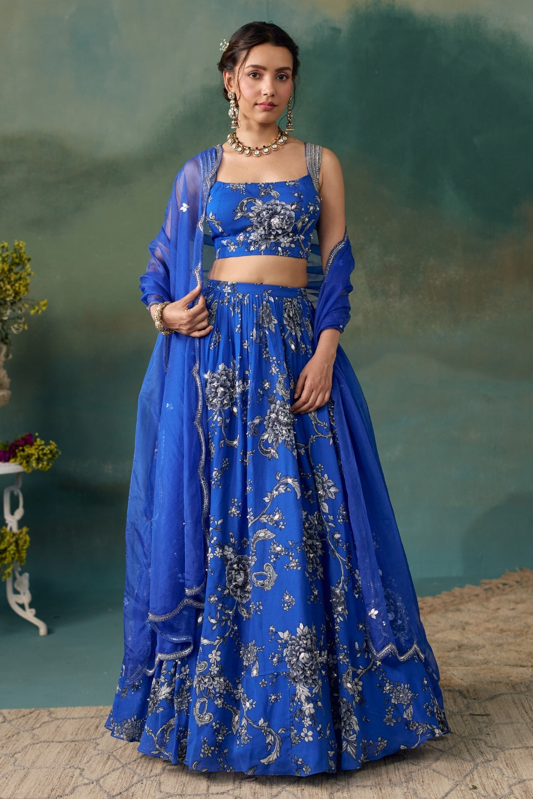 Royal Blue Lehenga Set