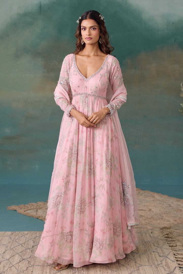 Blush Pink Anarkali Set