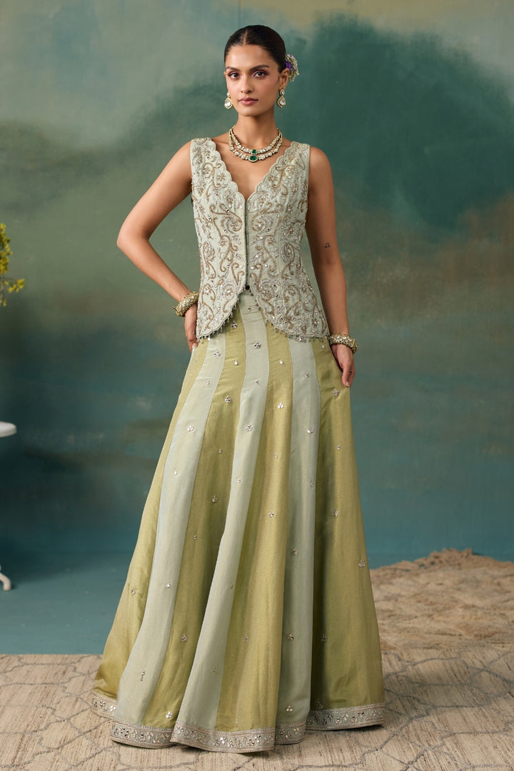 Sage Green Lehenga Set