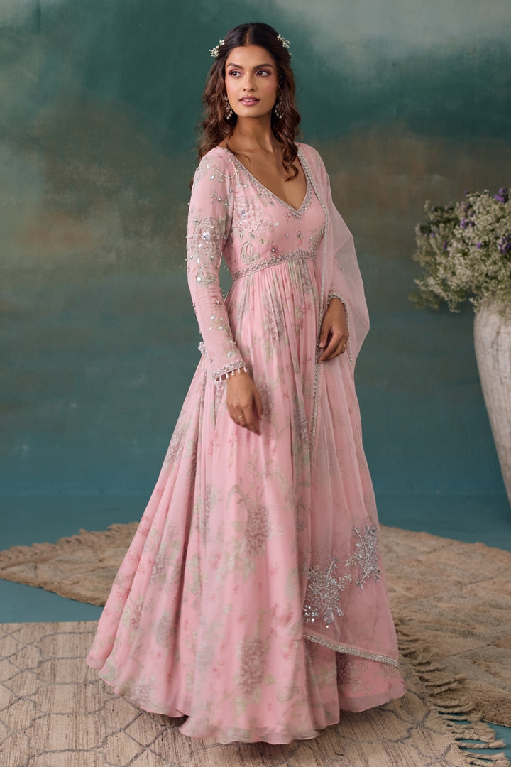 Blush Pink Anarkali Set