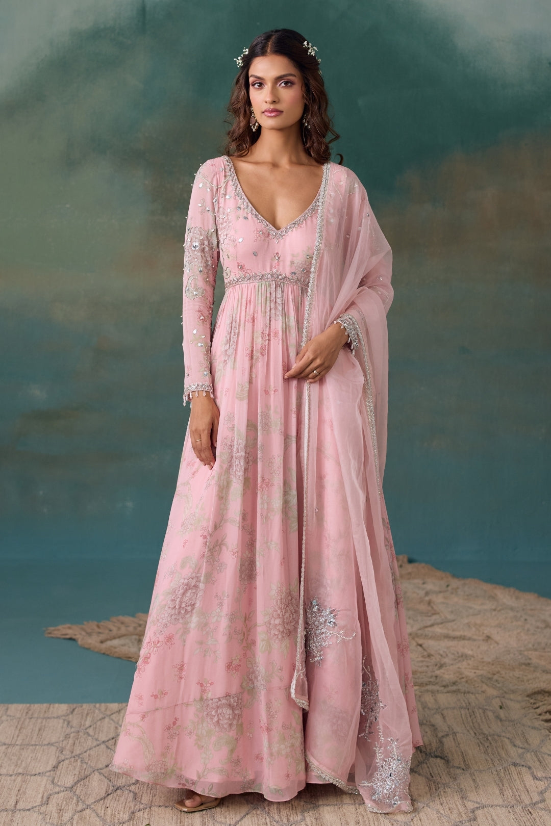 Blush Pink Anarkali Set