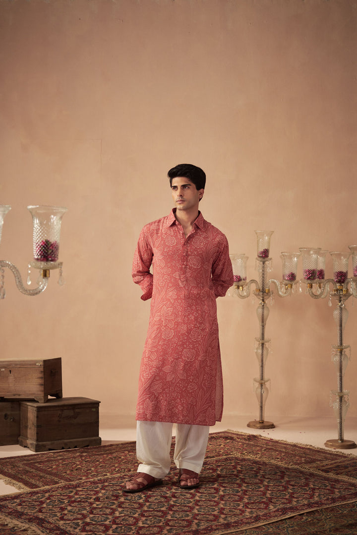 Coral Meadow Kurta Set