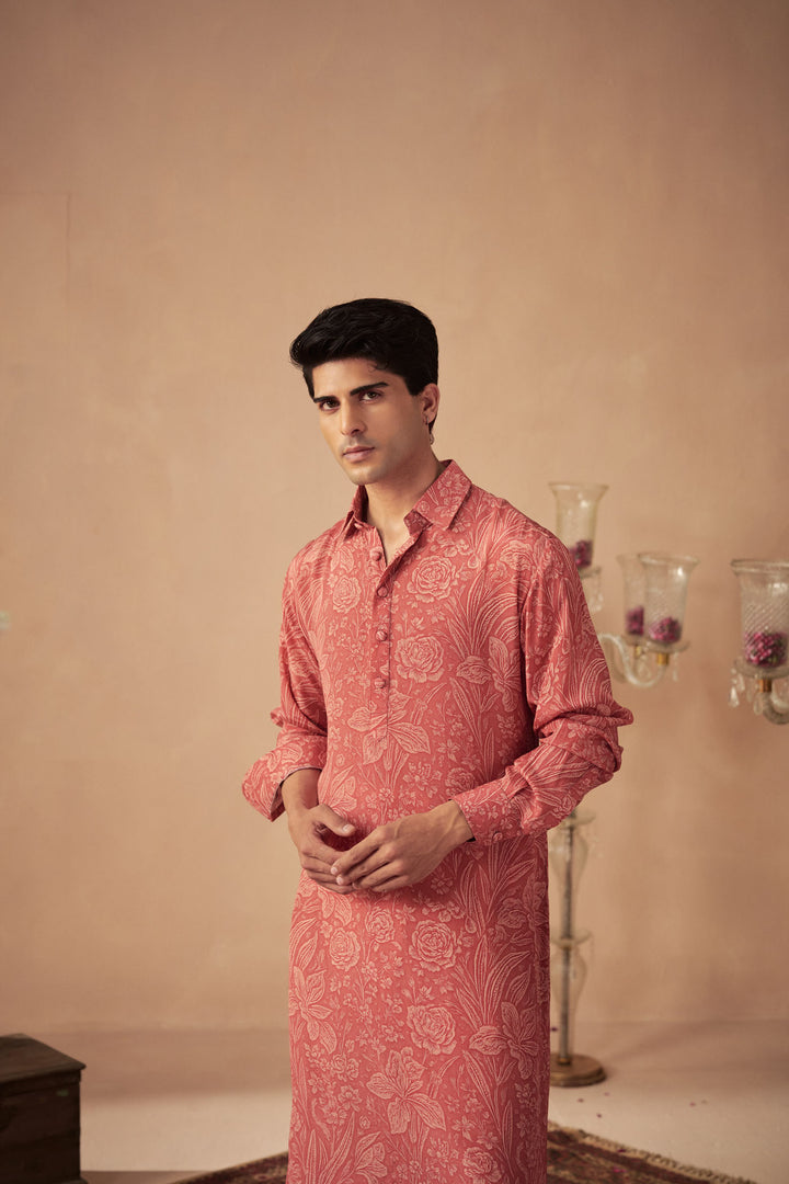 Coral Meadow Kurta Set