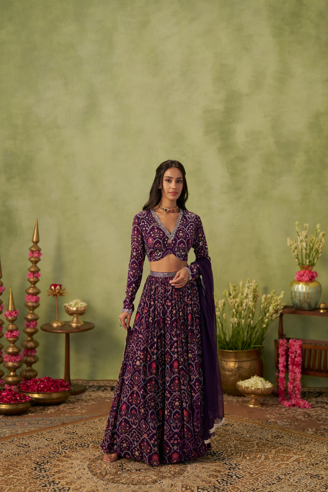 Jamuni Lehenga Set With Dupatta