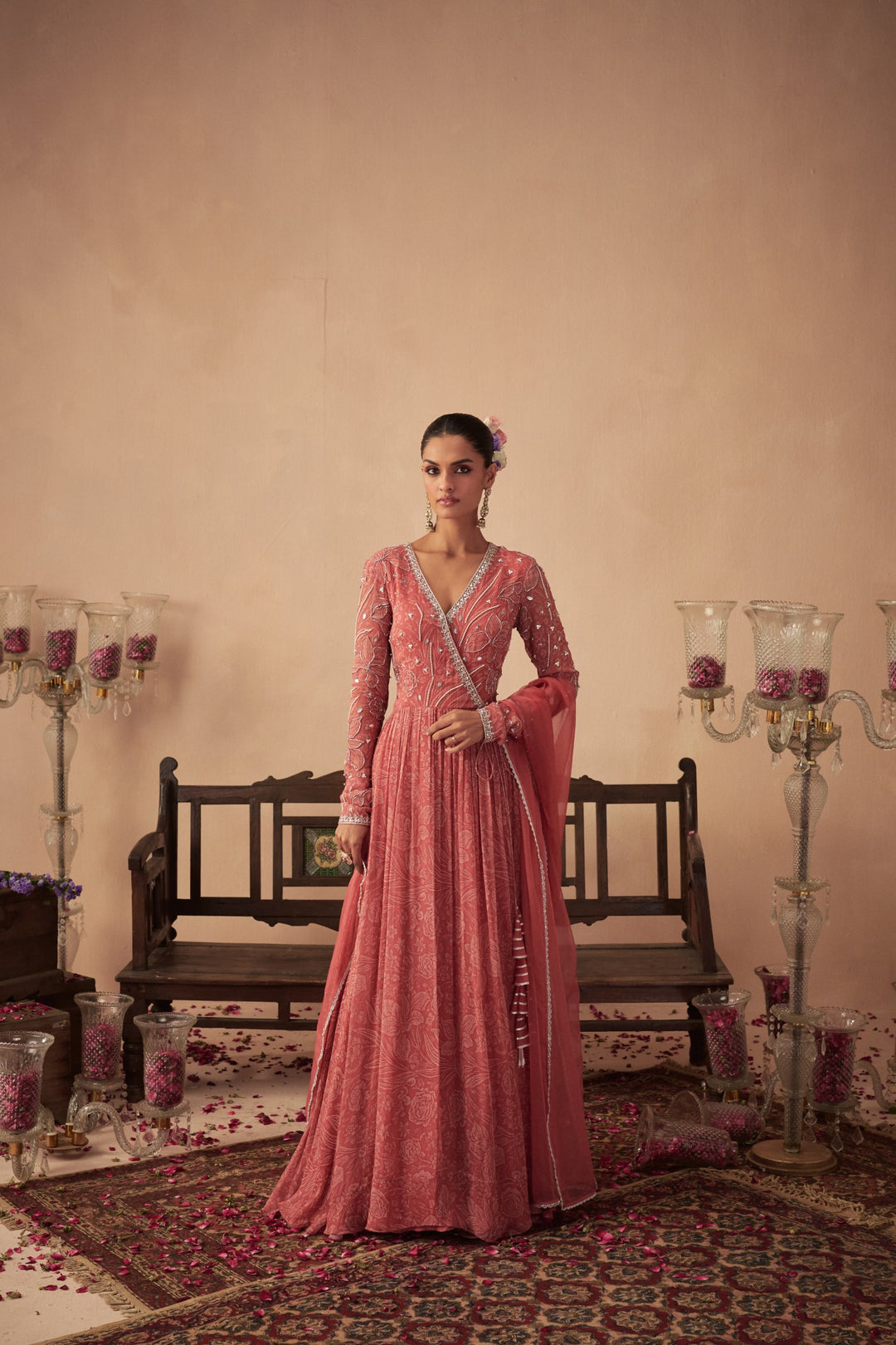 Coral Meadow Anarkali