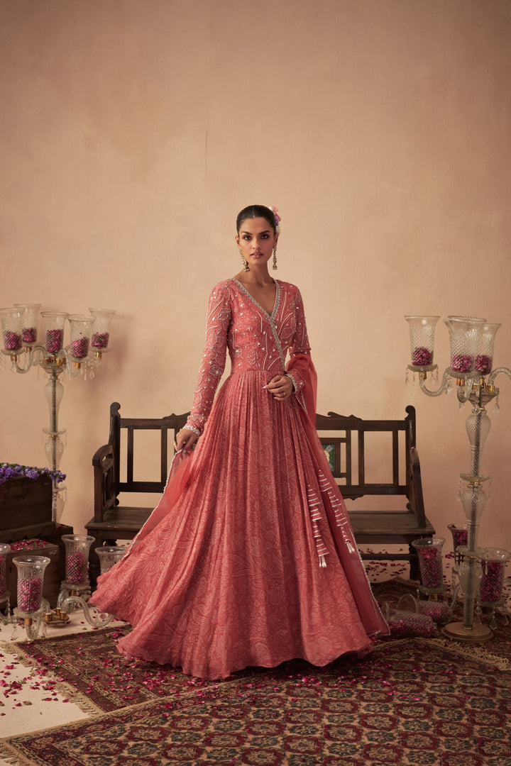 Coral Meadow Anarkali