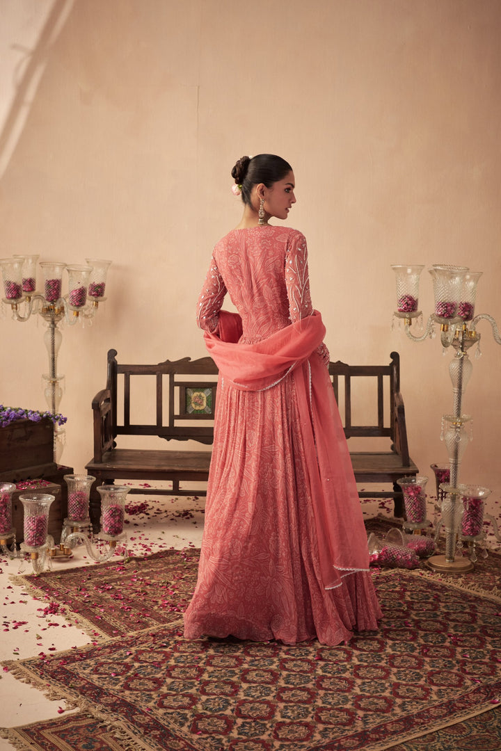 Coral Meadow Anarkali