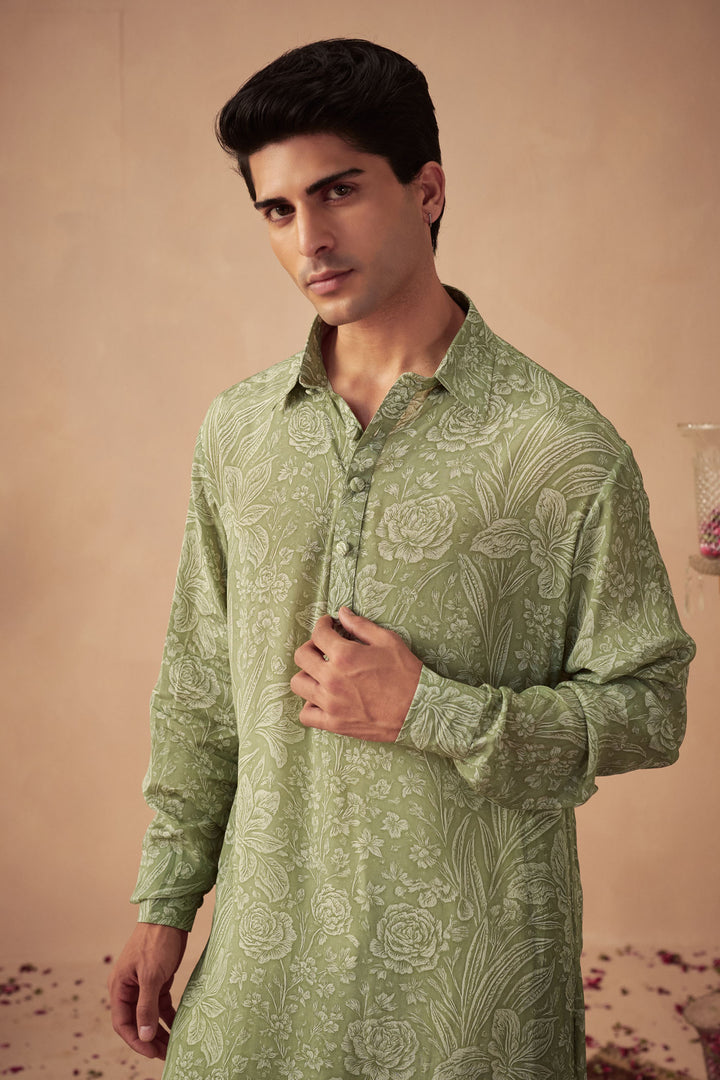 Sage Green Meadow Kurta Set