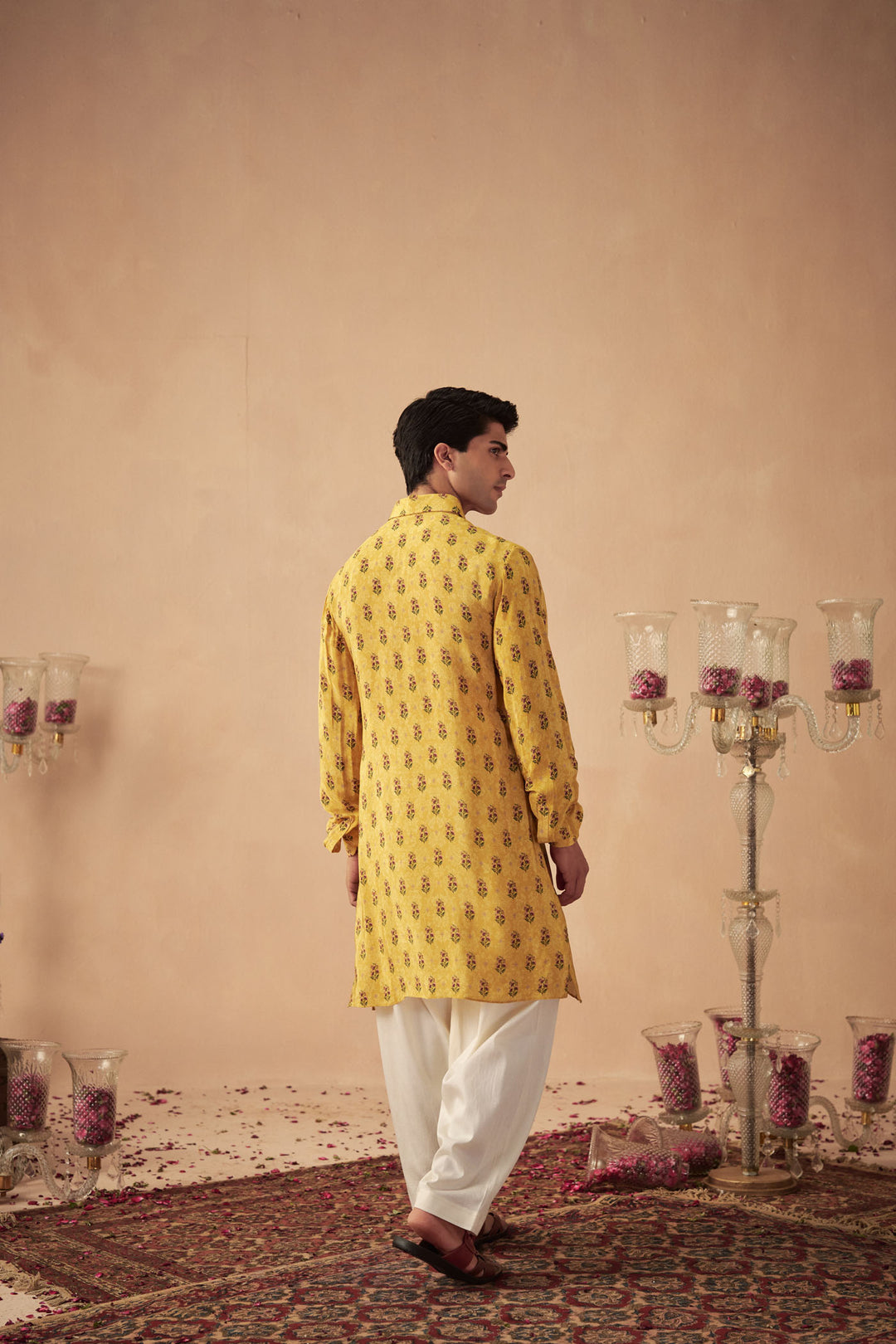 Yellow Booti Kurta Set