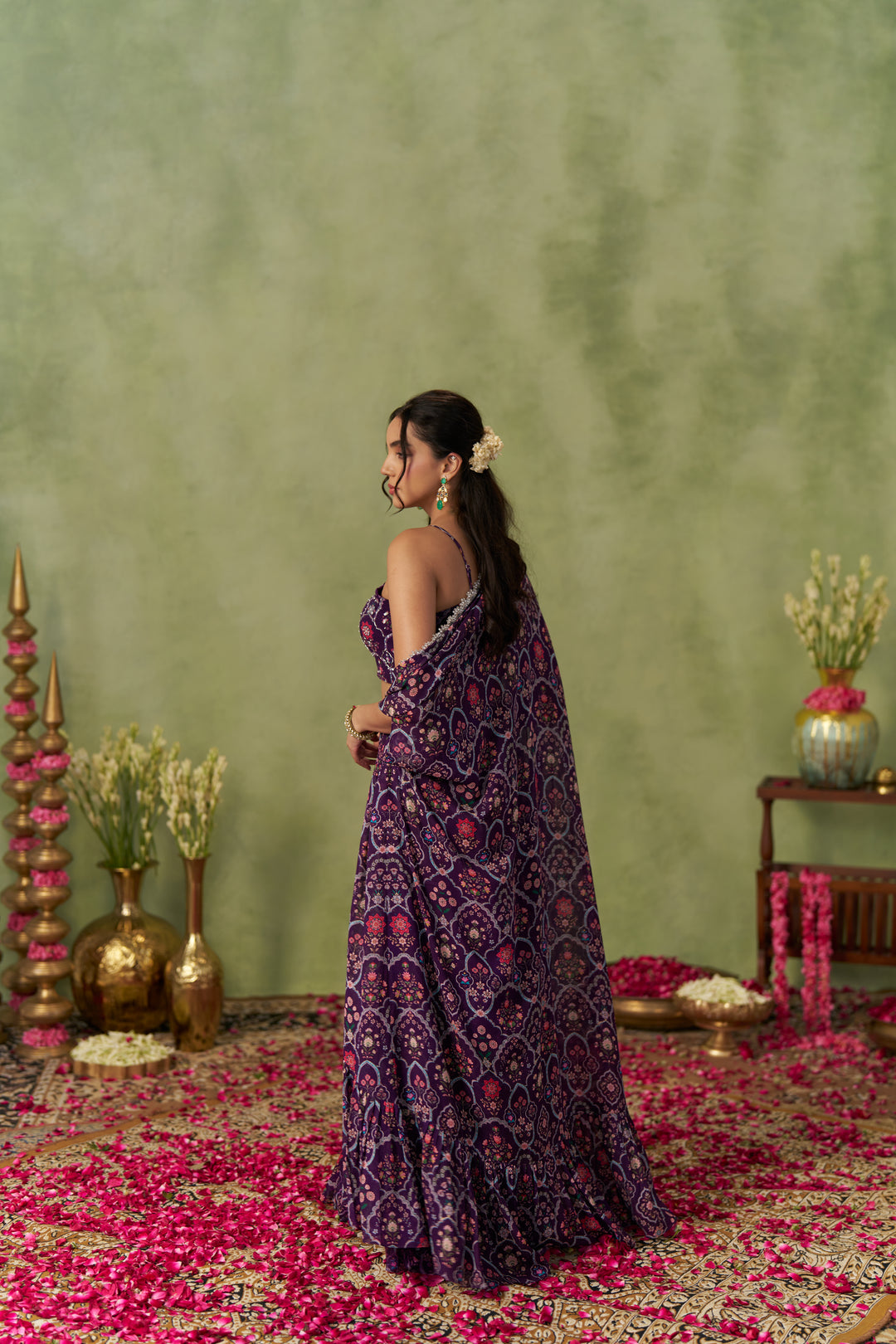 Jamuni Lehenga Set With Cape
