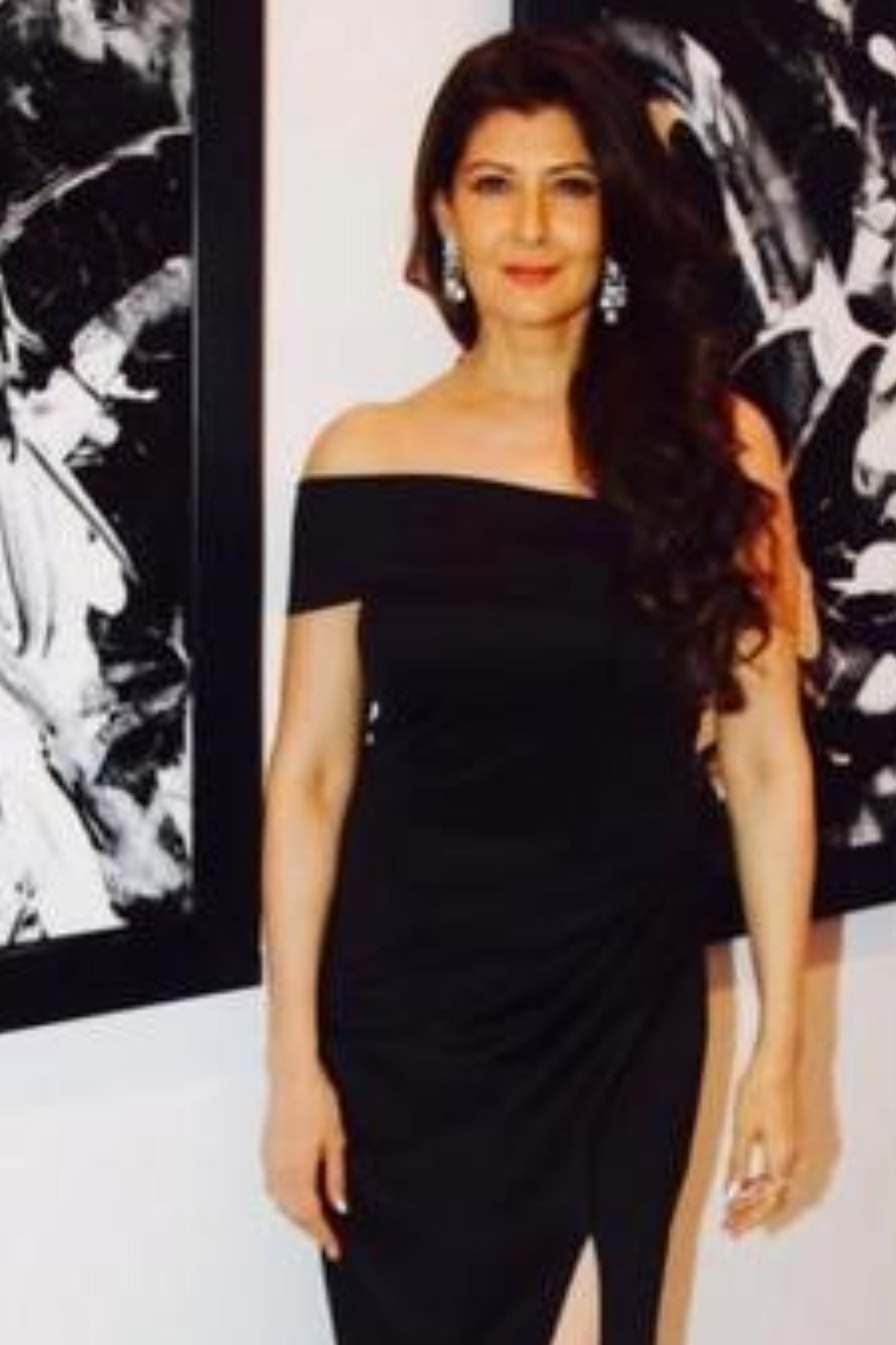 Actress Sangeeta Bijlani In Our Black Gown - RTS
