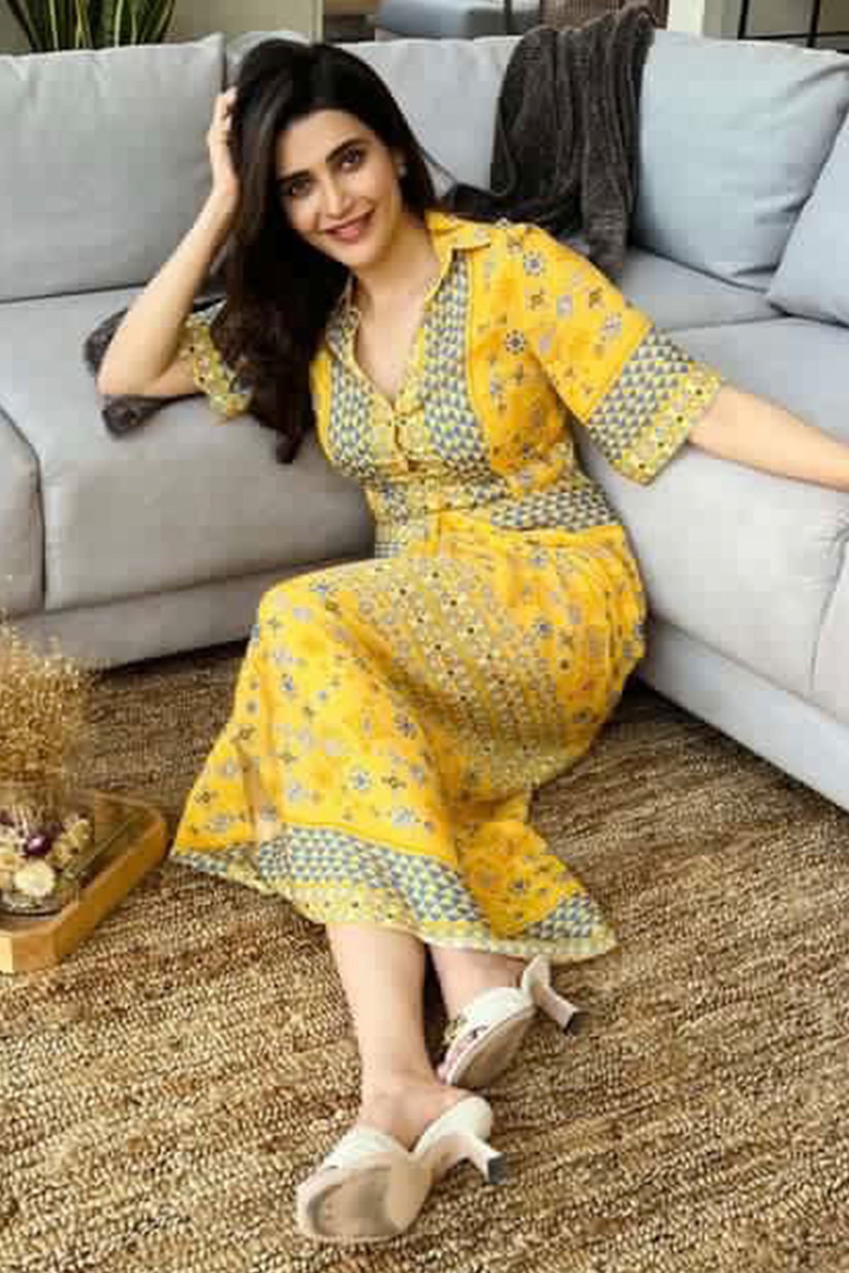 Actress Karishma Tanna In Our Draped Dress