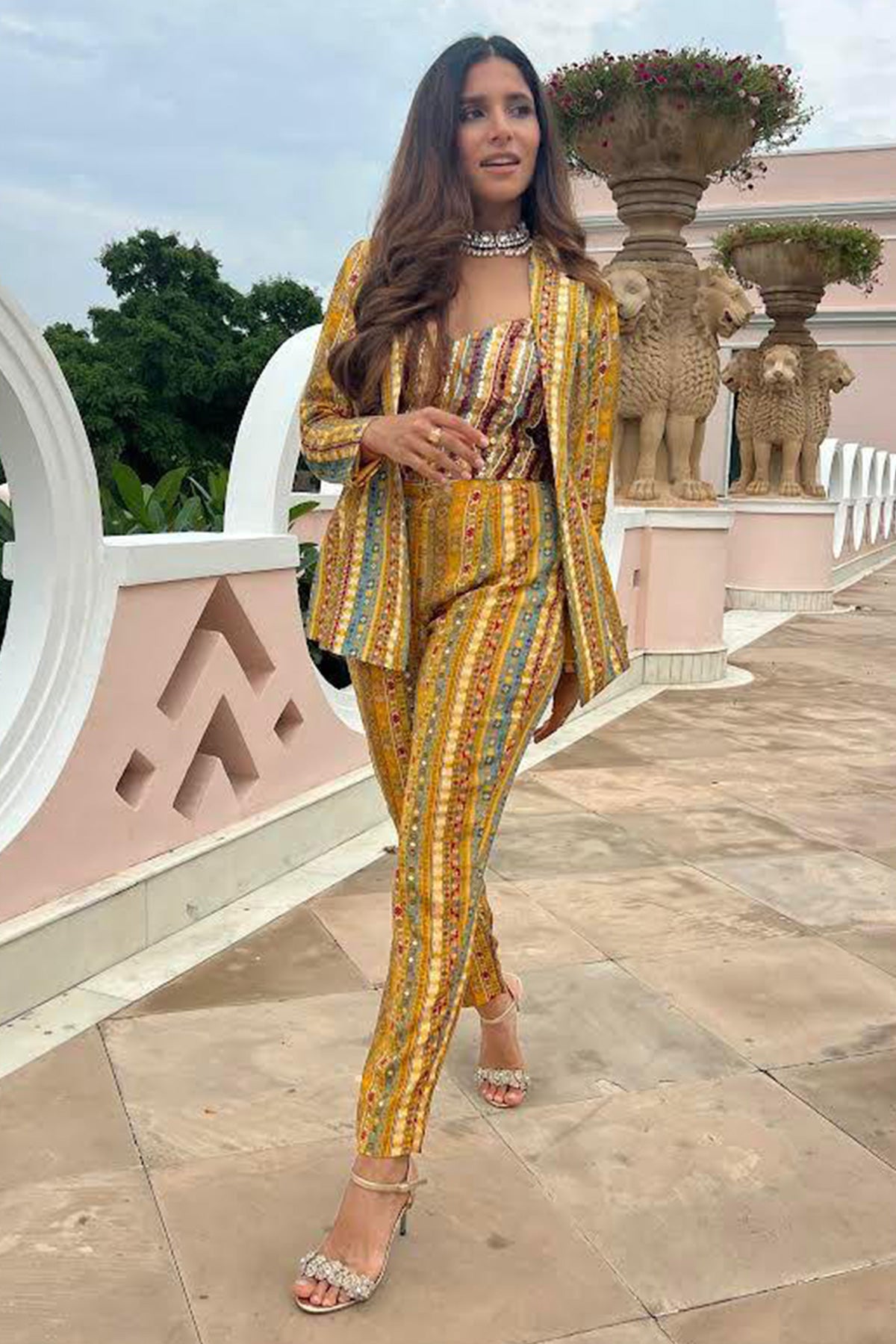 Influencer Mitali From House Of Misu In Our Yellow Pant Suit Set