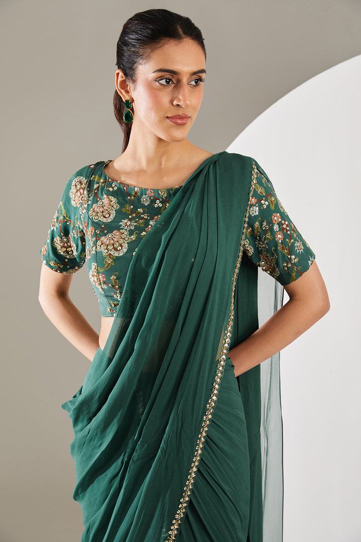 Green Saree