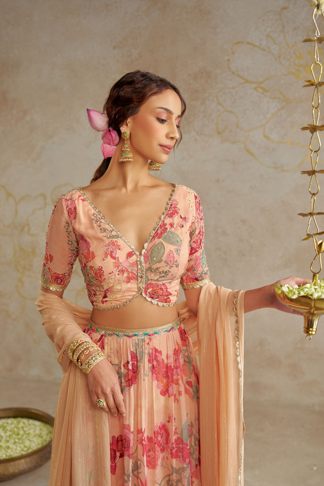 Blush Rose Lehenga