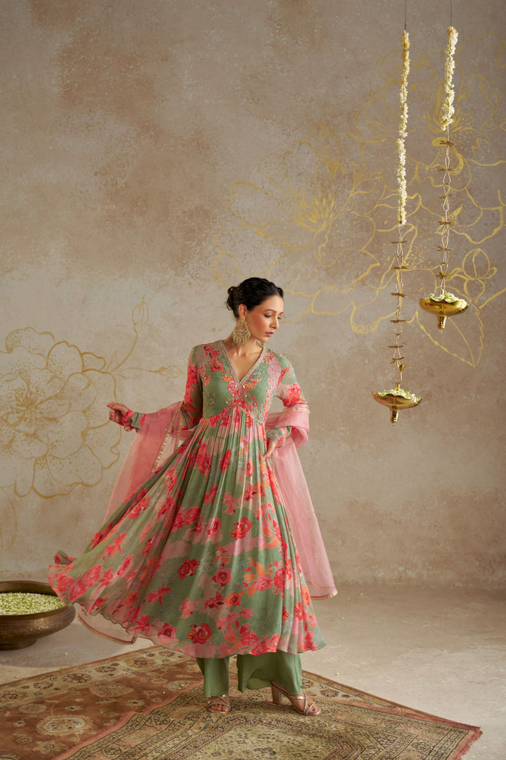 Jade Rose Anarkali