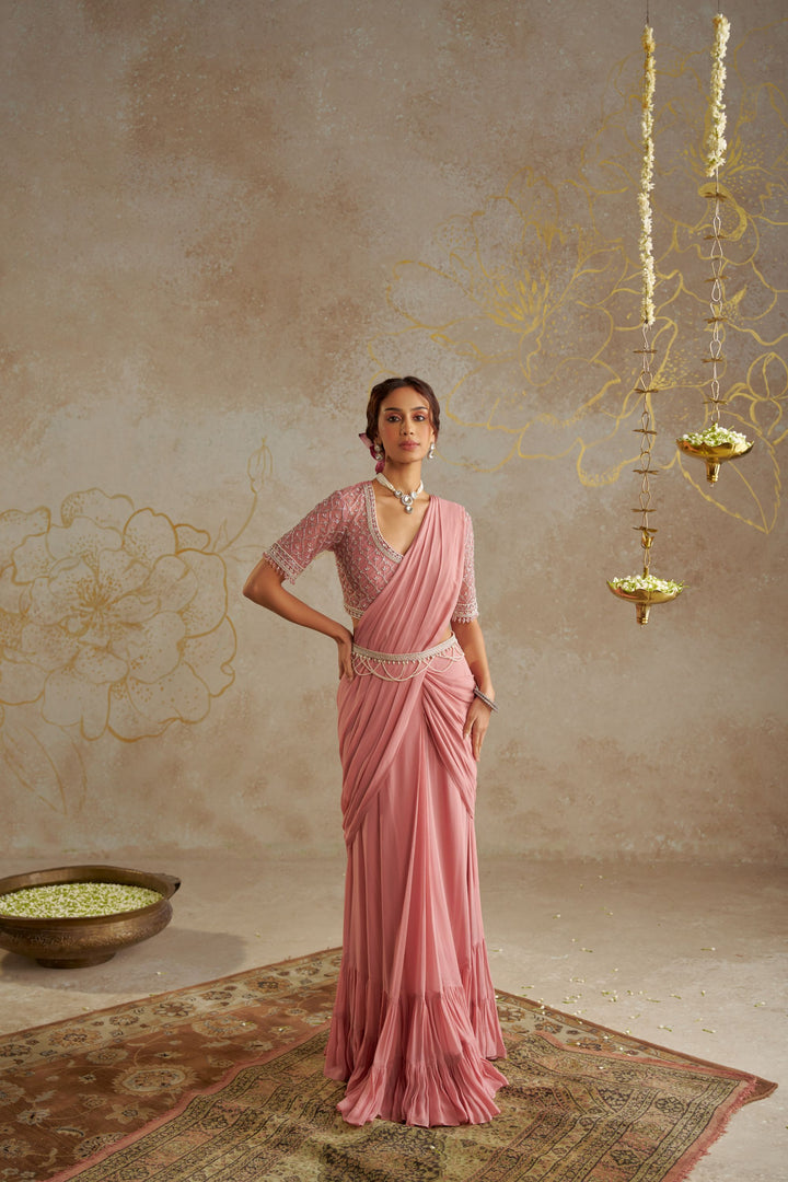 Blush Pink Saree