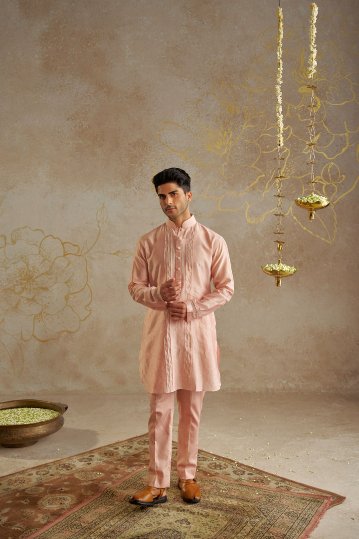 Blush Chanderi Kurta Set