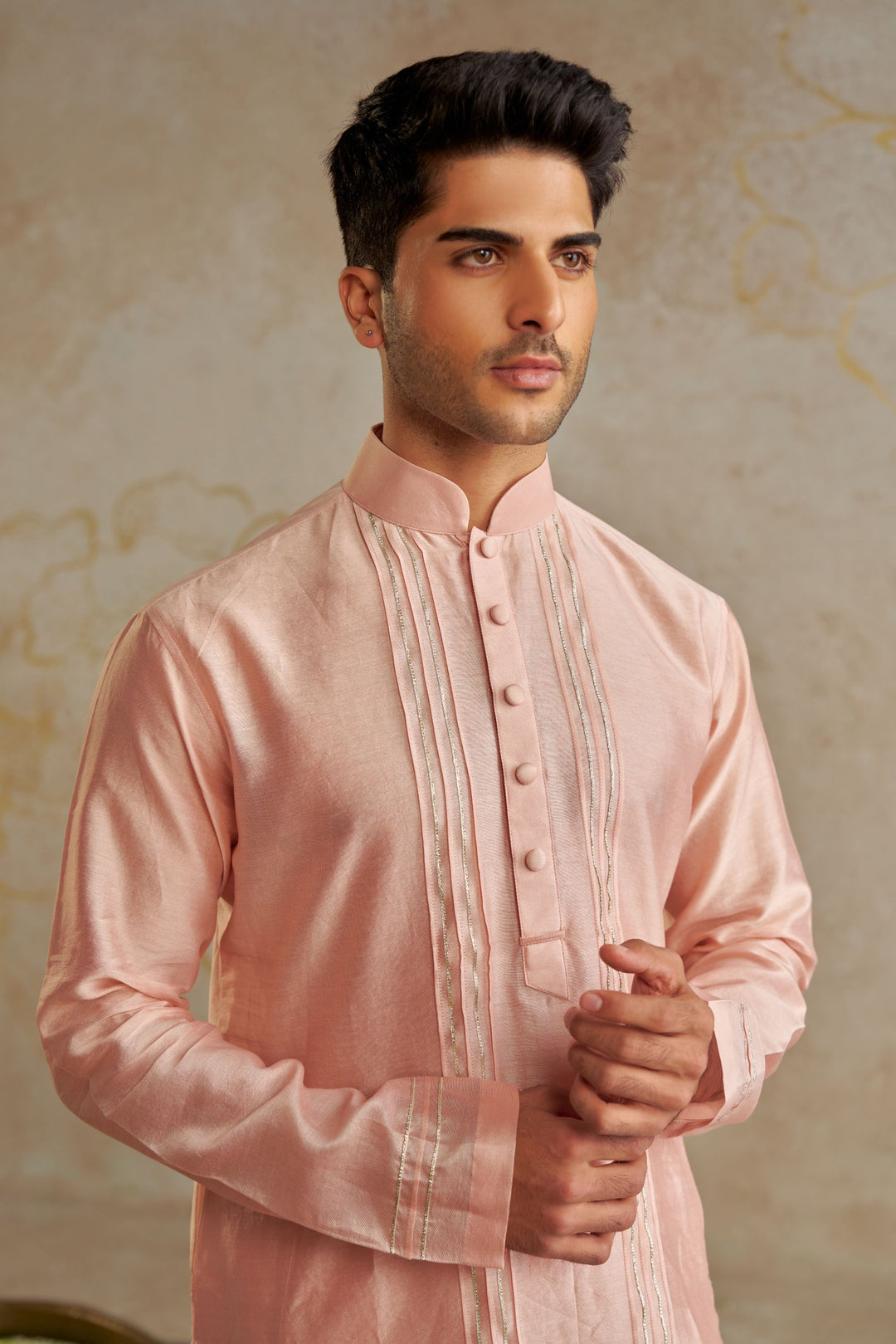 Blush Chanderi Kurta Set